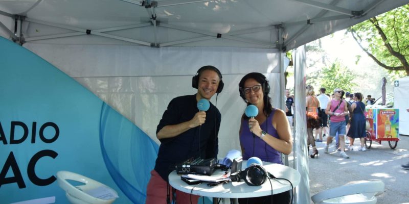La chercheuse Caroline Dayer avec Philippe Verdier